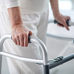 Close-up of a person using a walker, representing accessible and adaptive massage options at Spirit & Body Massage in Prescott Valley.