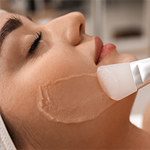 gentle chemical peel application during the Transformative Peel Series at Spirit & Skin in Prescott Valley, AZ.
